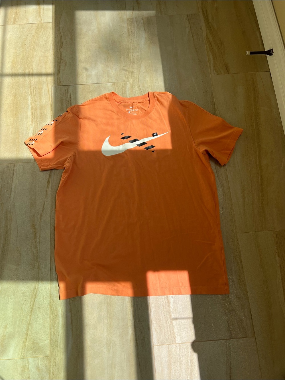 Nike Peach-Orange Tee with White Swoosh